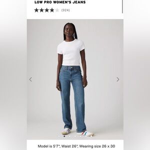 Levis low pro women’s jeans